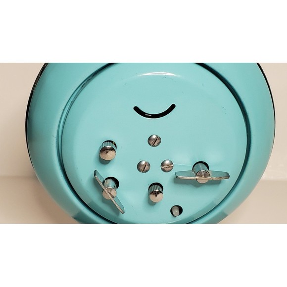 Diamond Owl Animated Wind-Up Alarm Clock Vintage UV Reactive - Picture 7 of 12